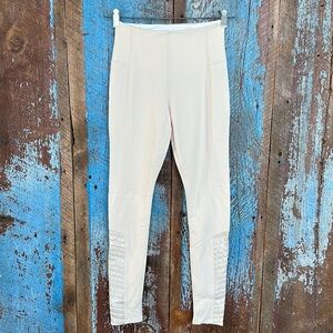 Lysse Cream Stretch Leggings Size XS